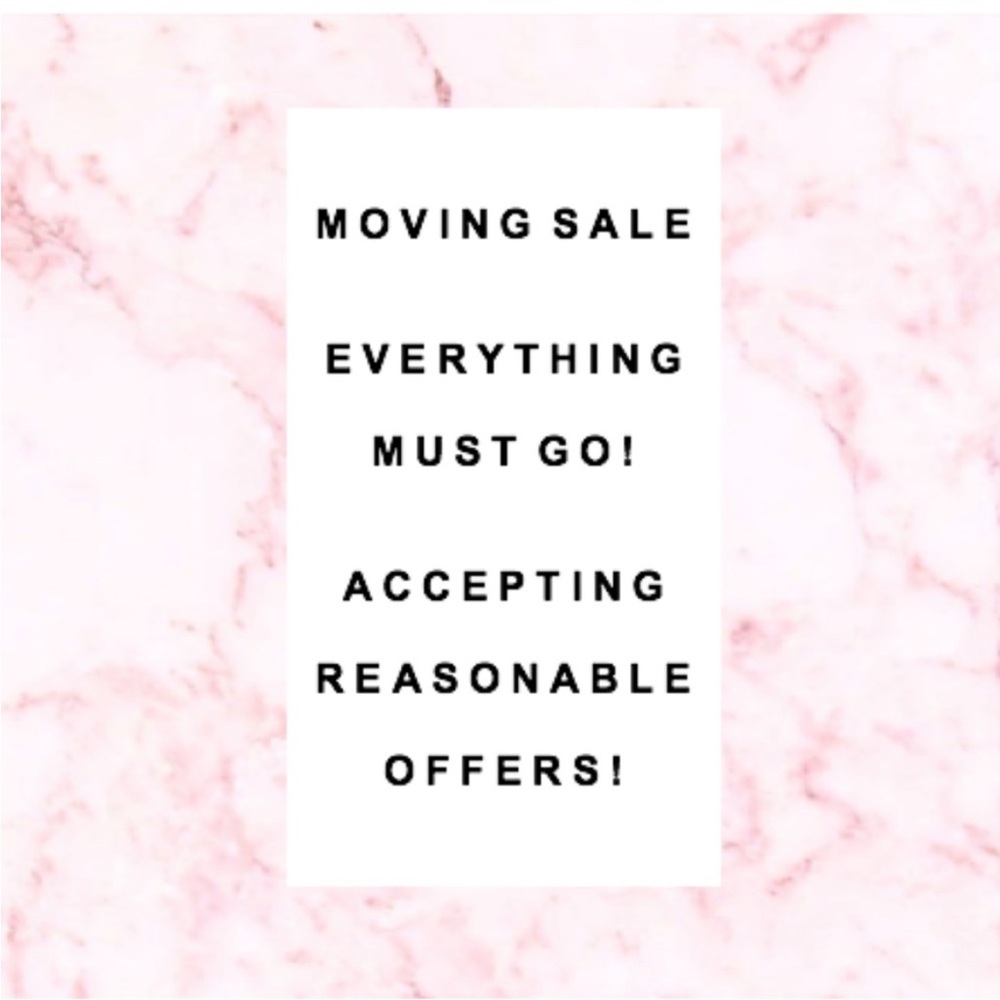 Accepting all reasonable offers!